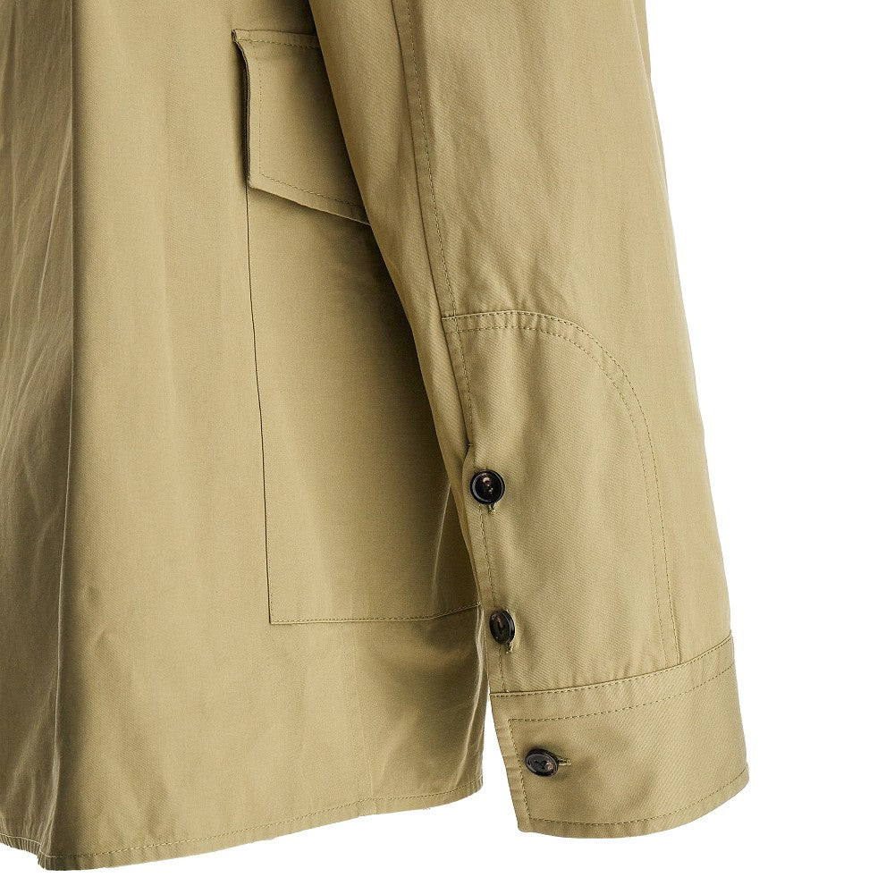 Cotton twill overshirt