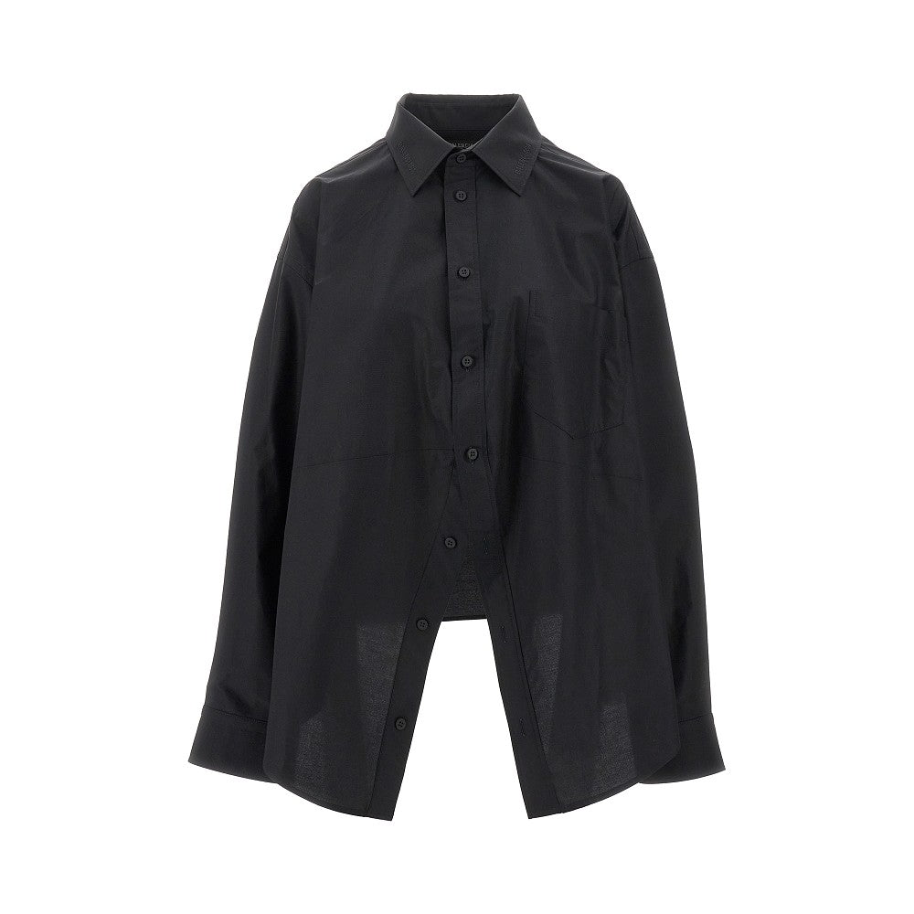 Poplin oversized shirt