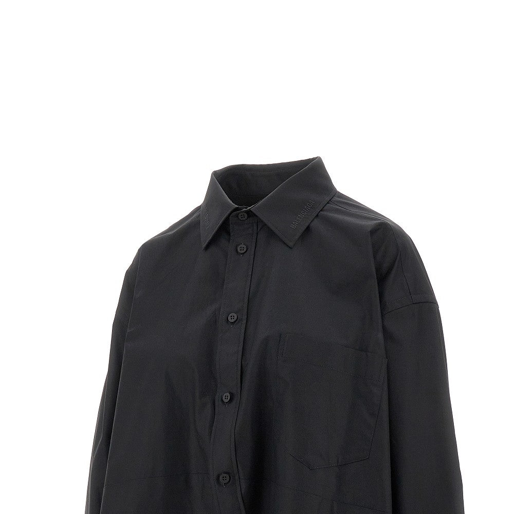 Poplin oversized shirt