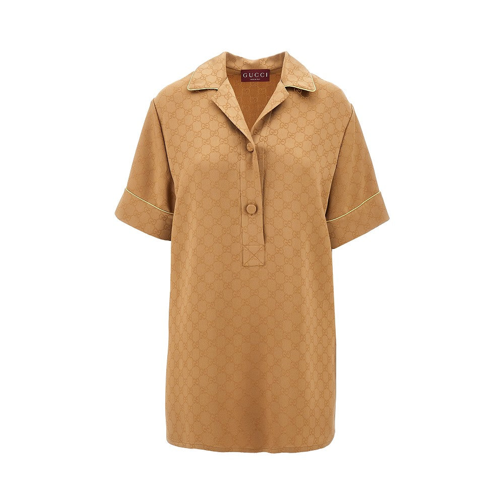 GG satin shirt