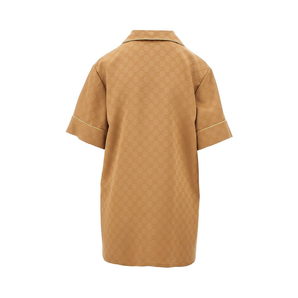 GG satin shirt