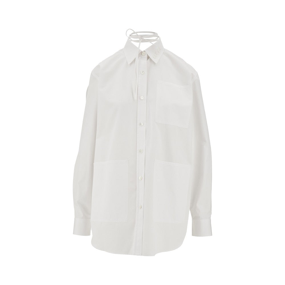 Camicia oversize in popeline