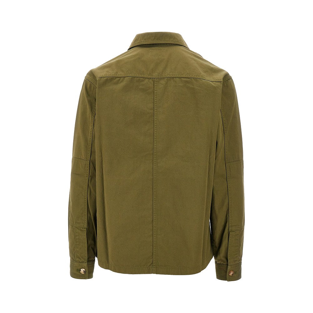 Overshirt in twill di cotone