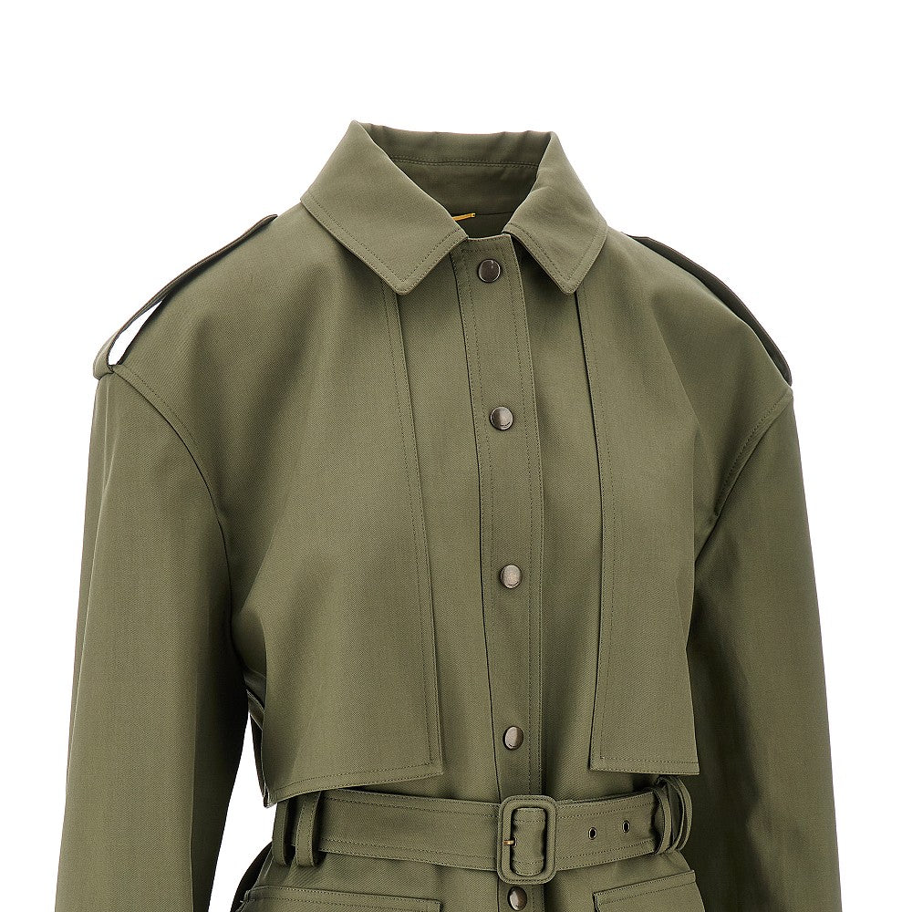 Cotton twill saharienne jacket