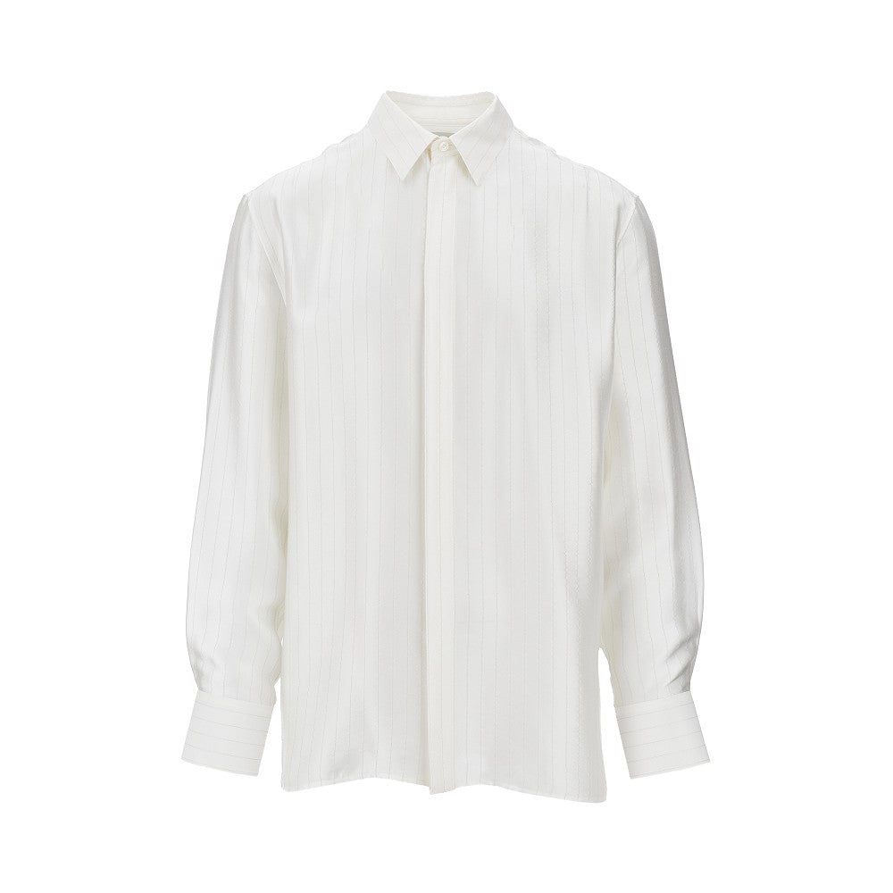 Camicia in seta gessata