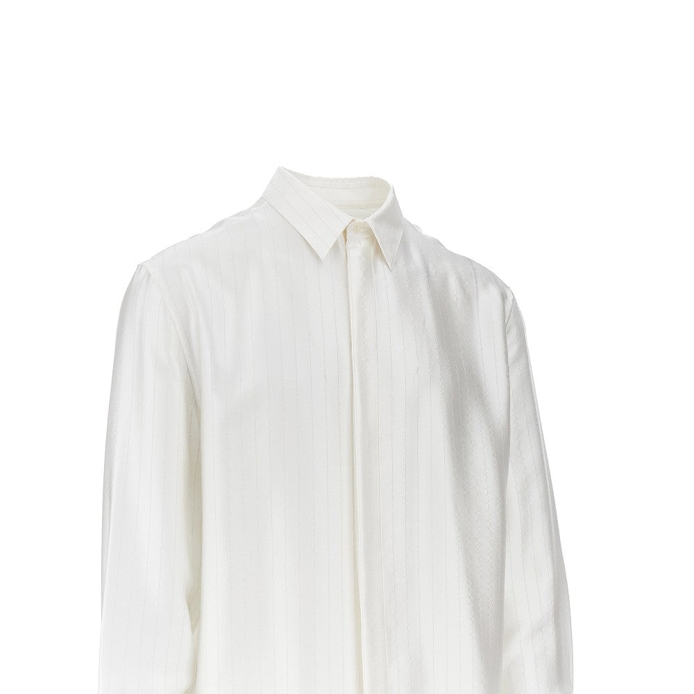 Camicia in seta gessata