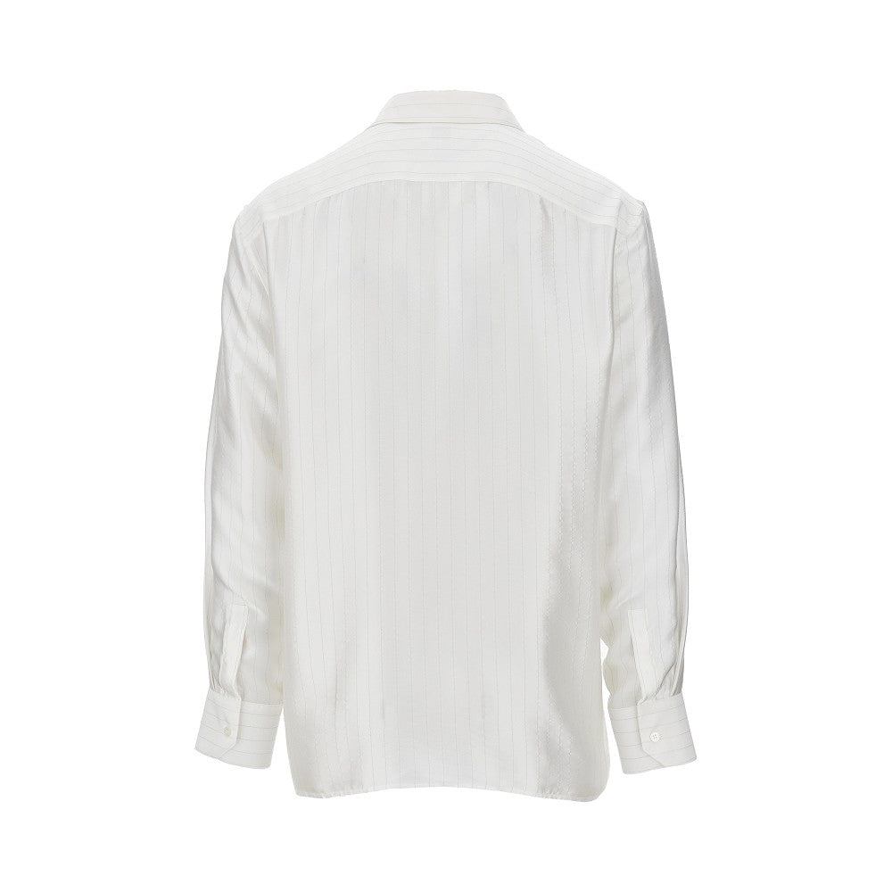Camicia in seta gessata