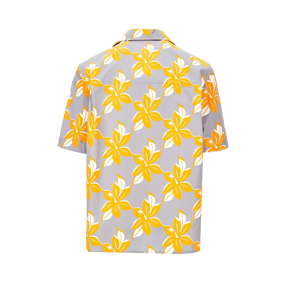 Printed poplin shirt