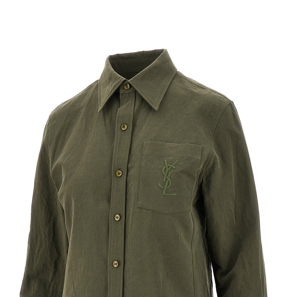 Cotton and linen blend Cassandre shirt
