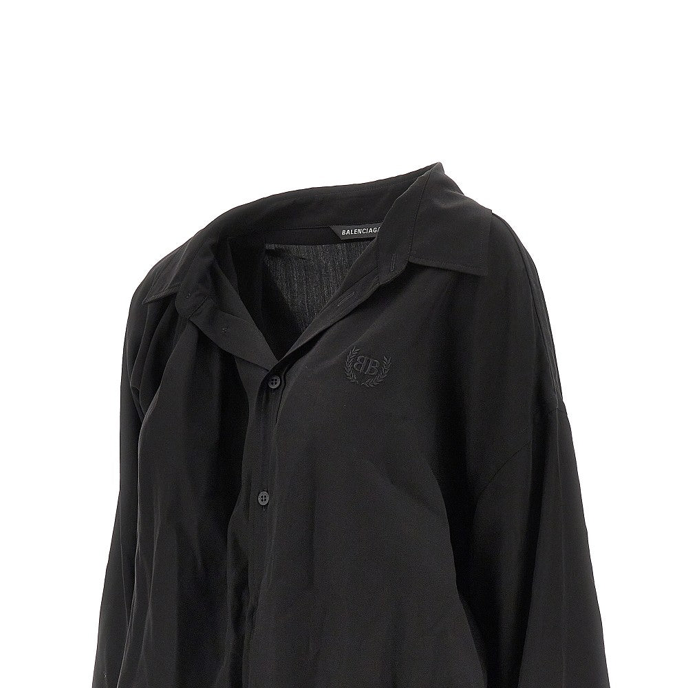 Camicia 'One Shoulder' in popeline