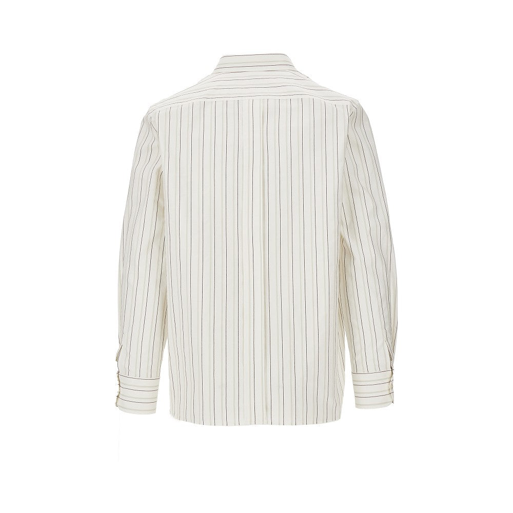 Camicia in cotone a righe