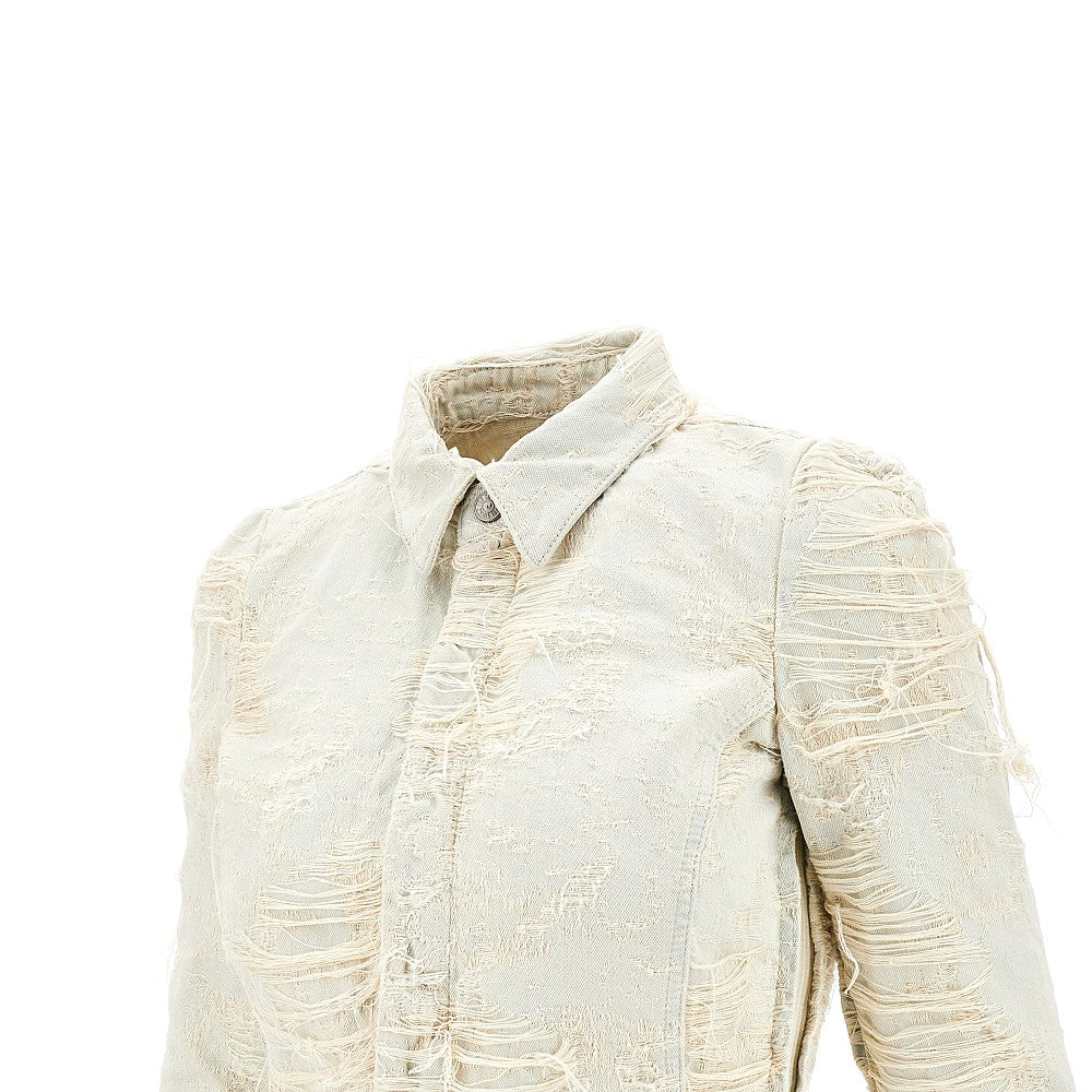 Camicia in denim sfrangiato 'Madeline'