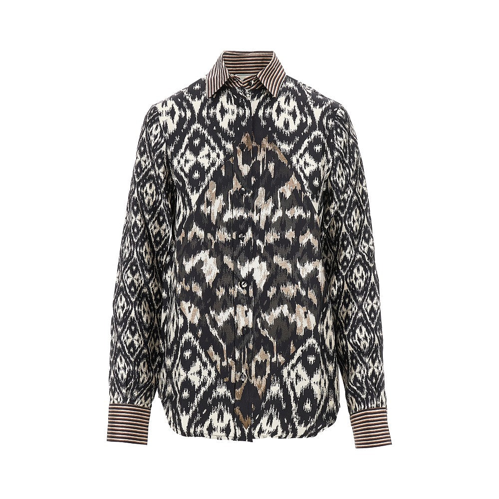 Printed silk shirt