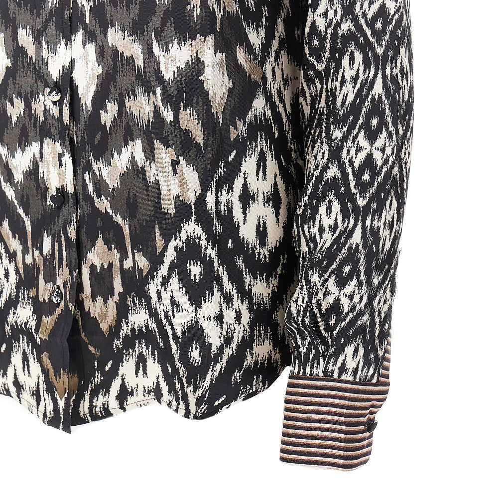 Printed silk shirt