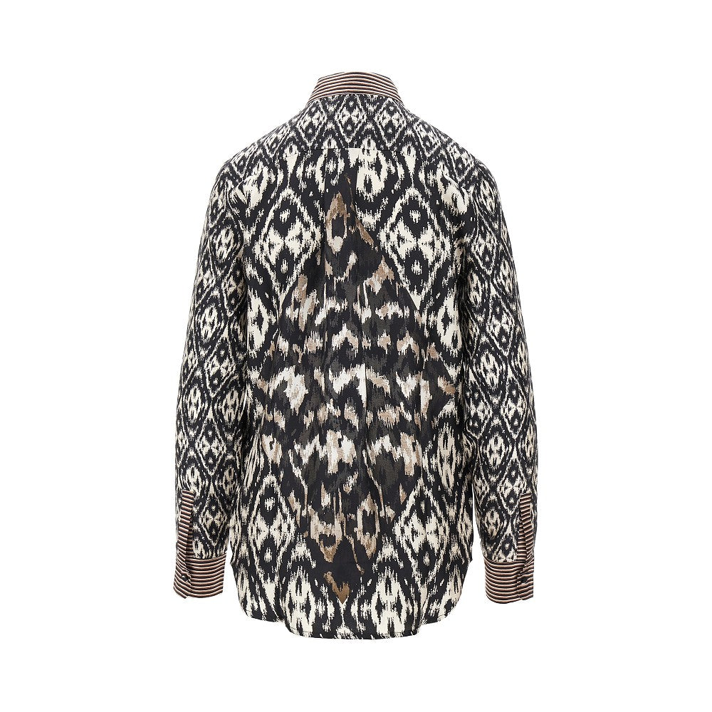 Printed silk shirt