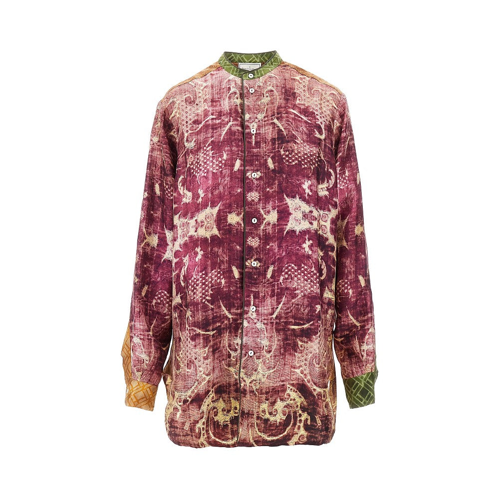 Printed silk shirt