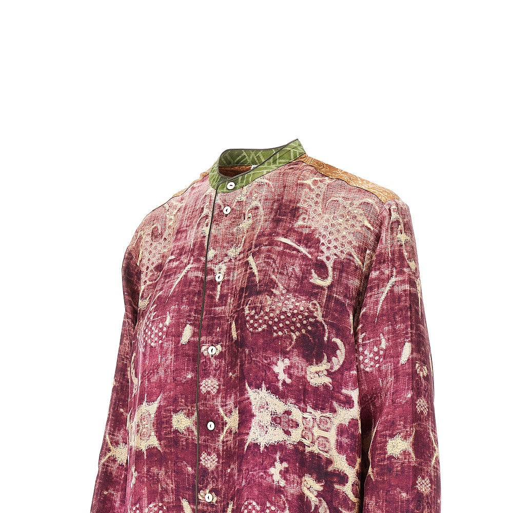 Printed silk shirt