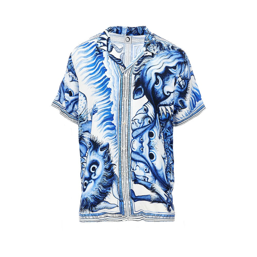 Camicia in Ecovero 'Apocalypse Blue'