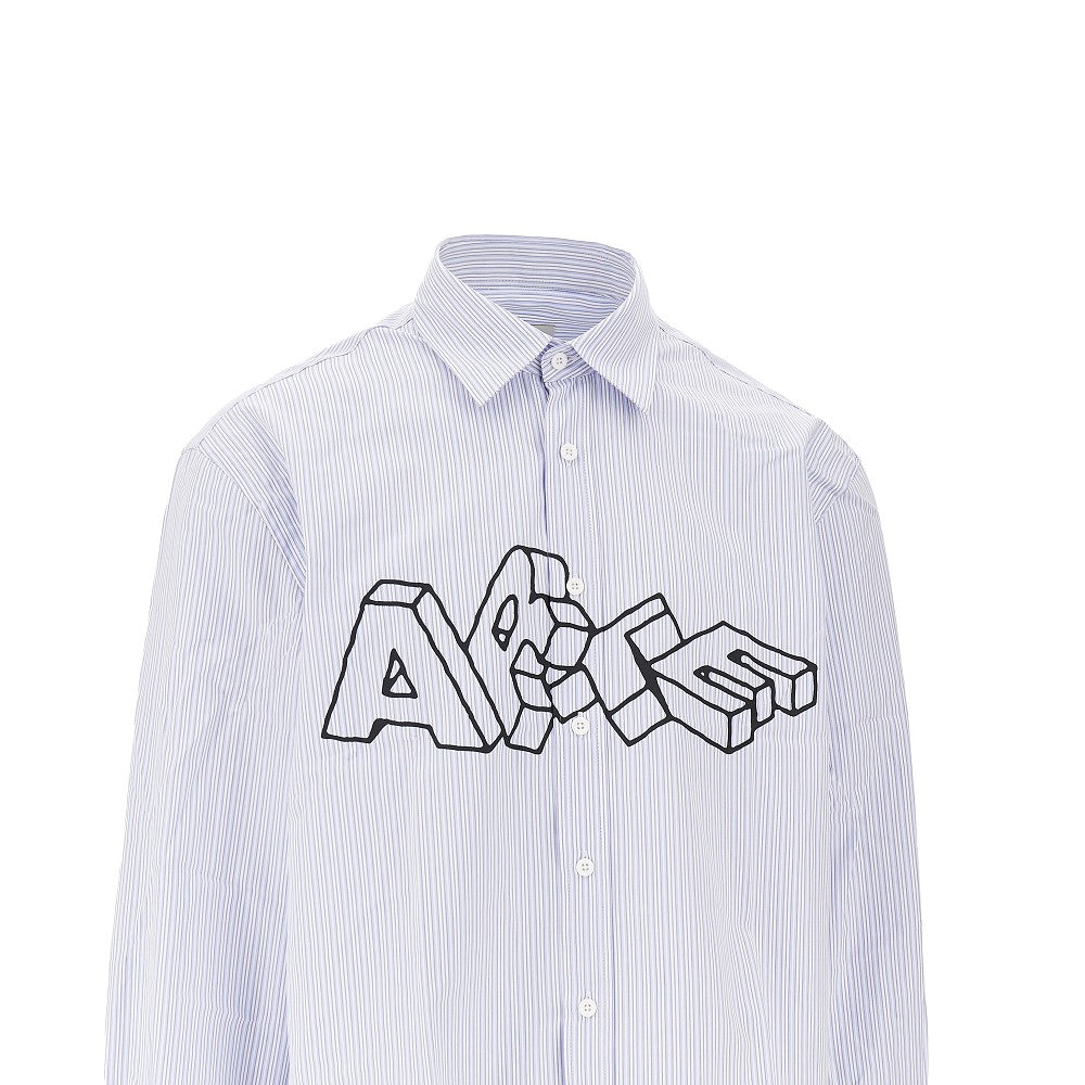 'Arte Blocks' cotton poplin shirt