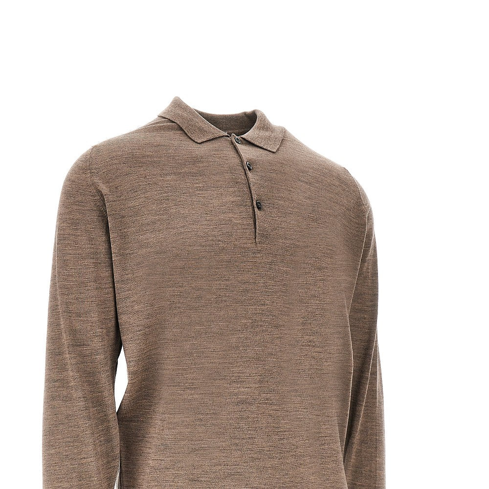 Polo 'Belper' in maglia di lana Merino