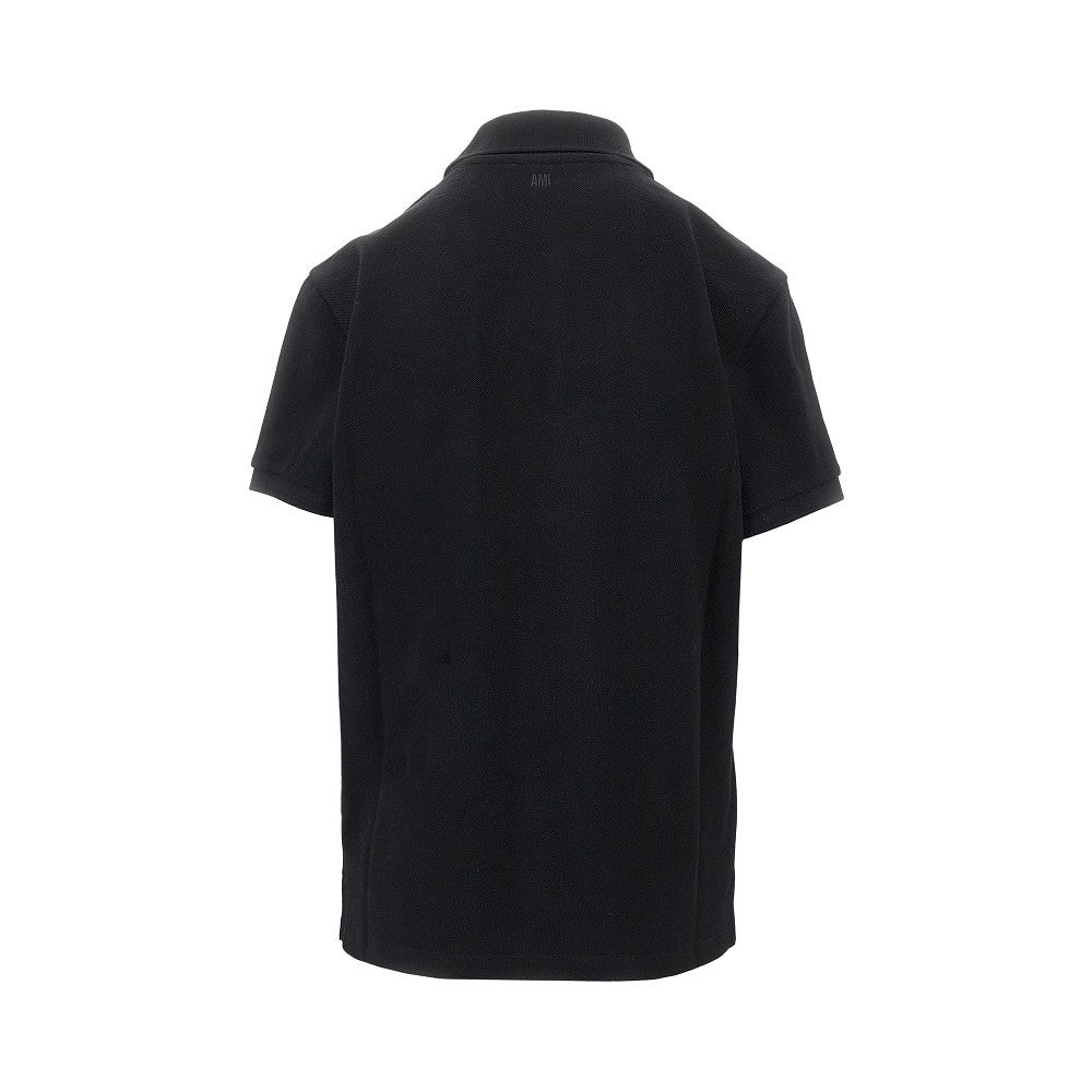 Ami de Coeur embroidery piquet polo shirt