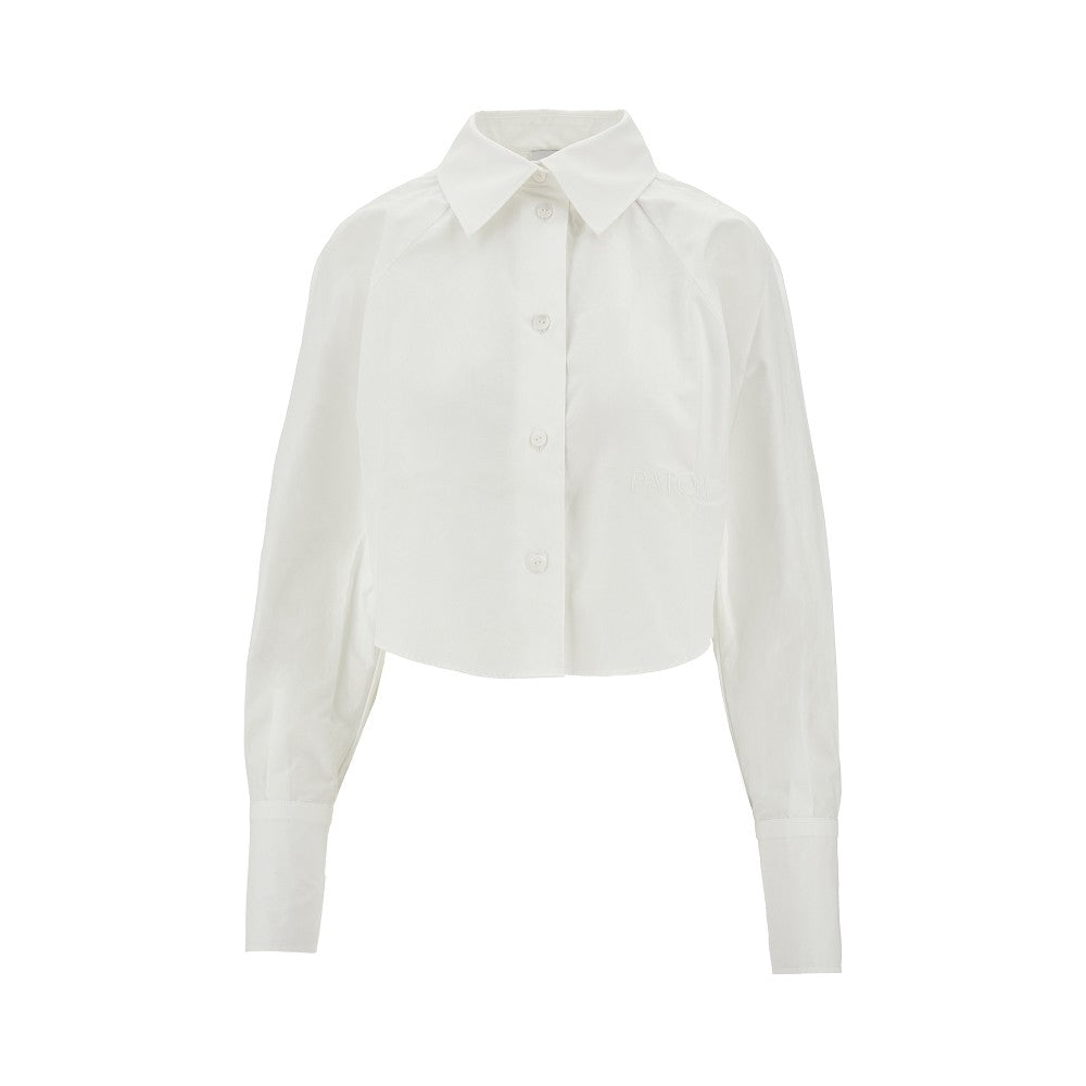 Cotton cropped shirt