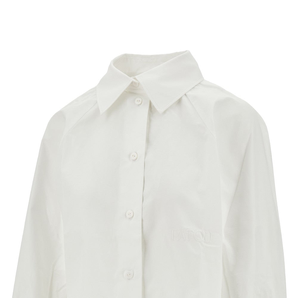 Cotton cropped shirt