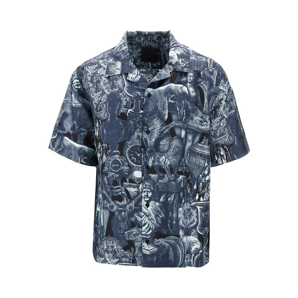 Hubert objects print silk shirt