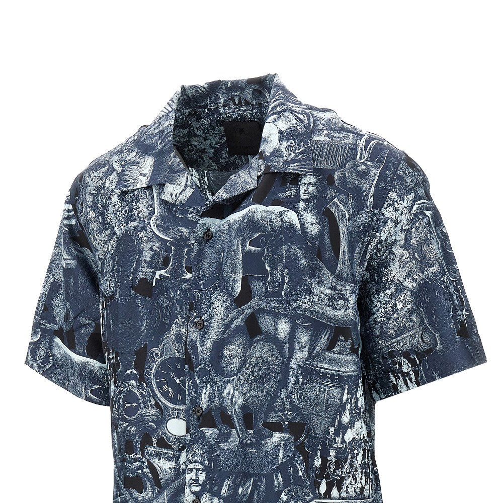 Hubert objects print silk shirt