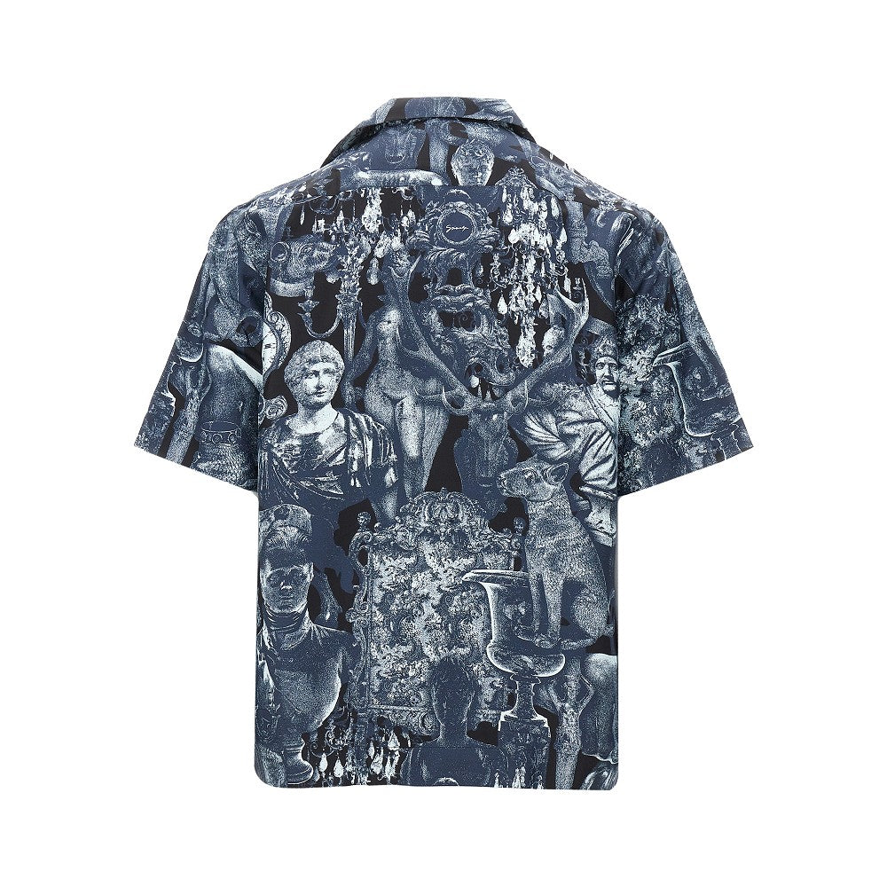 Hubert objects print silk shirt