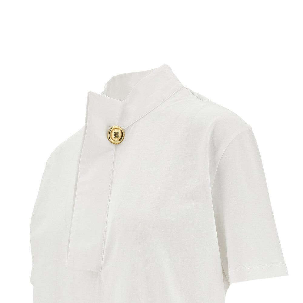Buttoned neck T-shirt