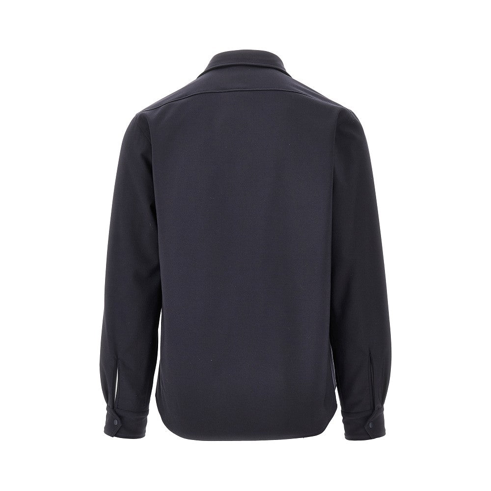 Padded technowool overshirt