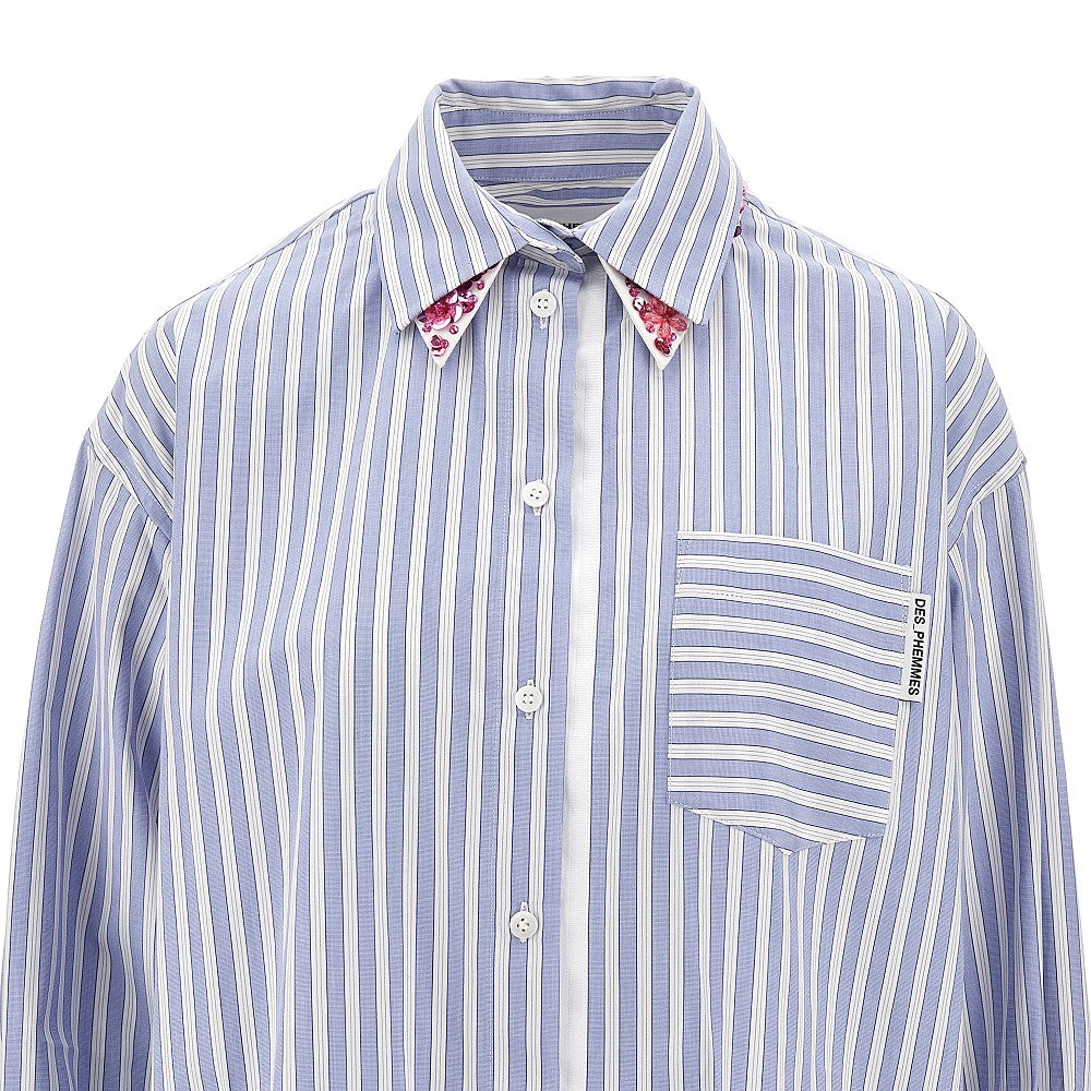 Embroidered Oxford cotton shirt