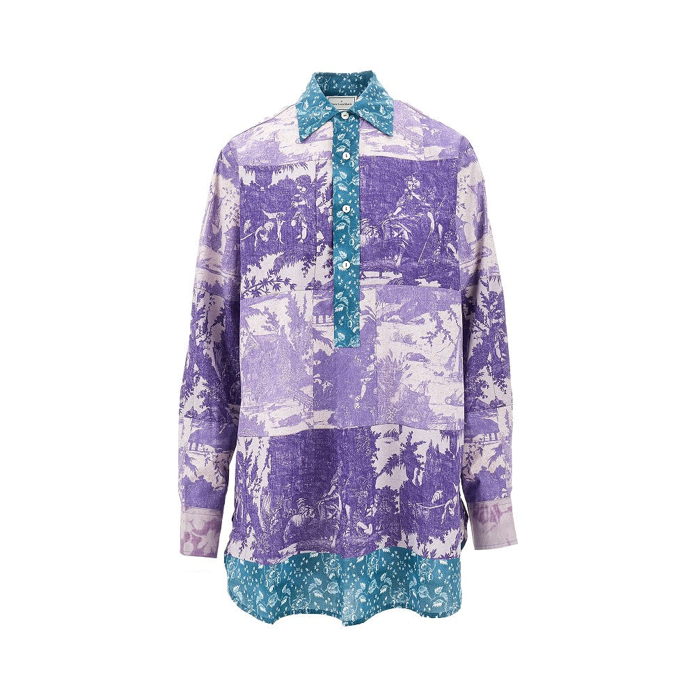 Camicia in cotone stampato