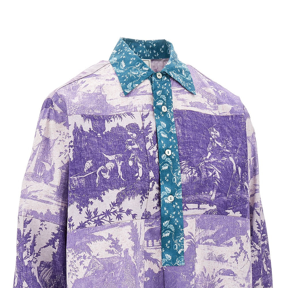 Camicia in cotone stampato