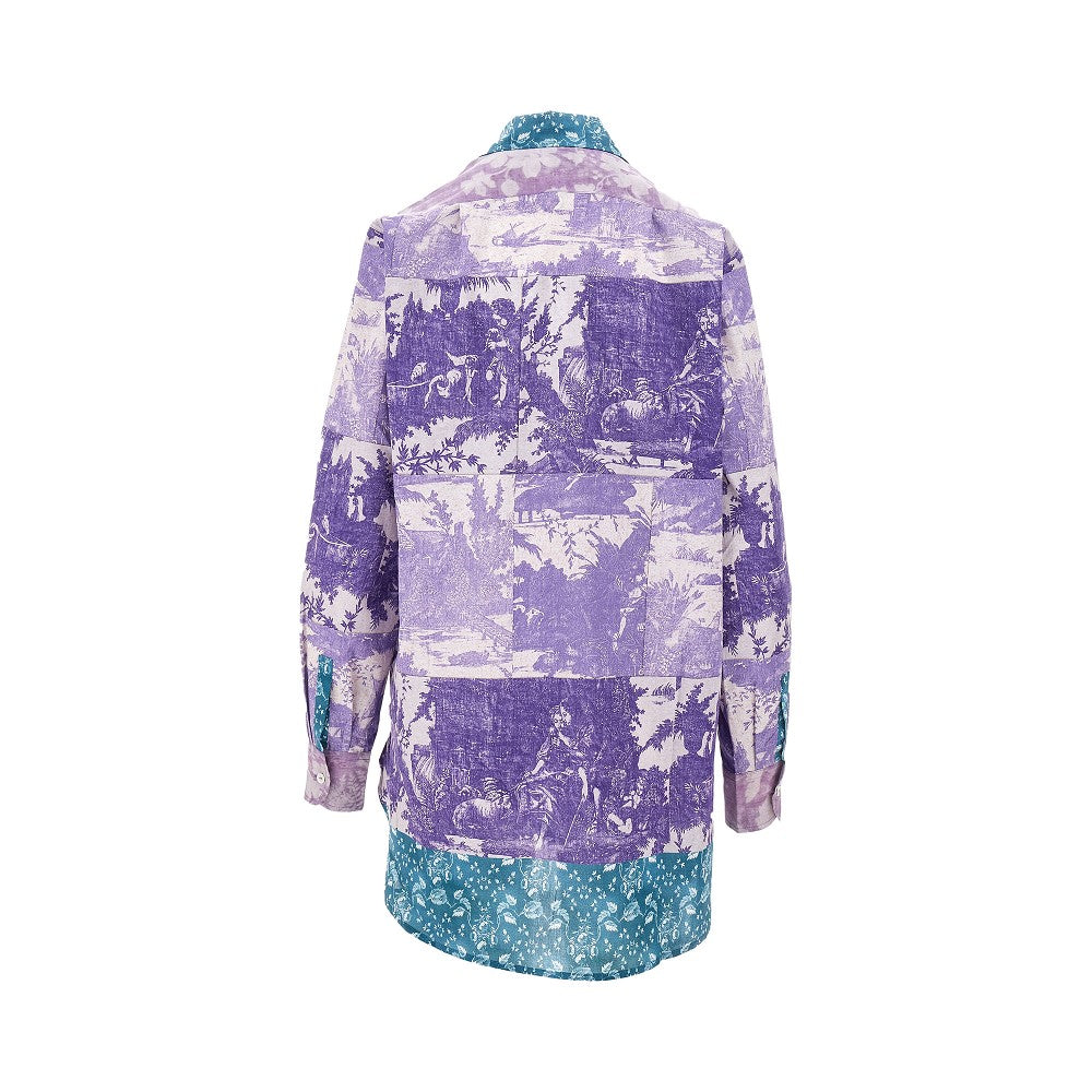 Camicia in cotone stampato
