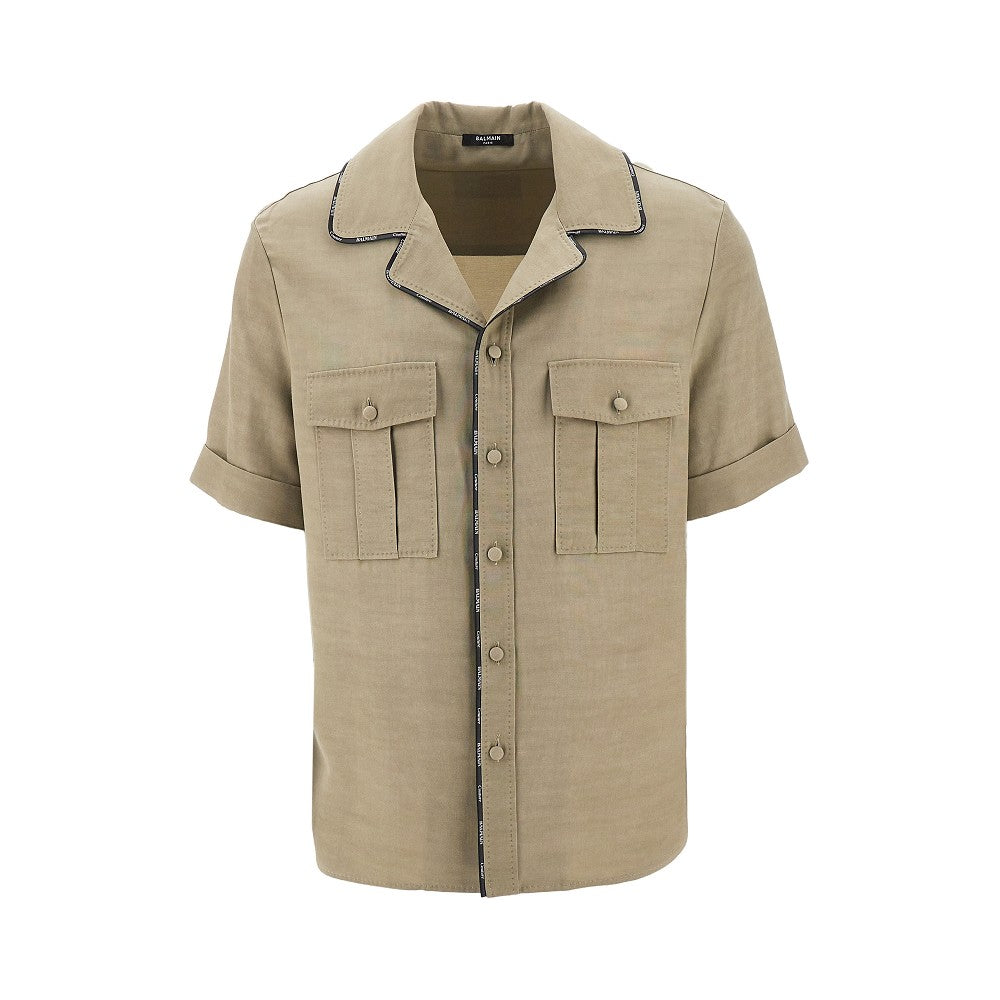 Camicia pyjama in cupro e viscosa