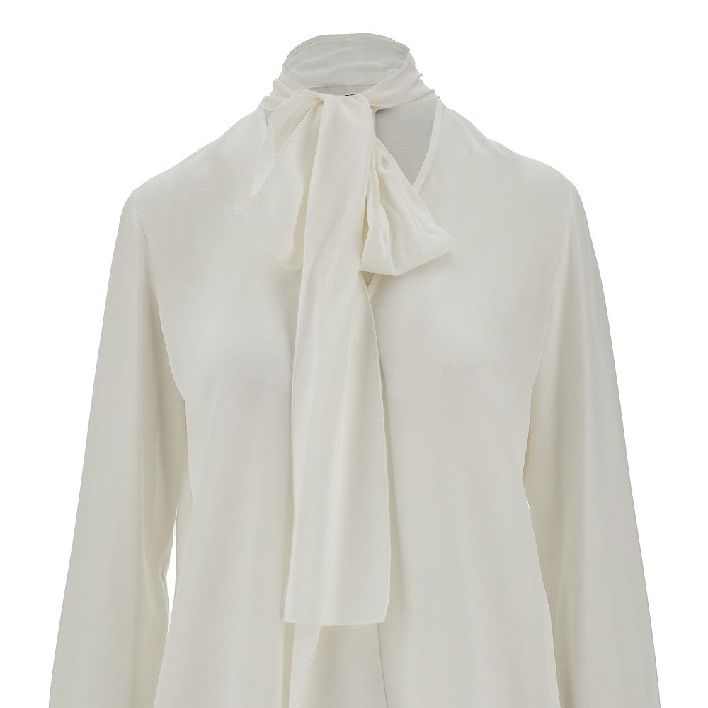 Camicia in seta con fiocco