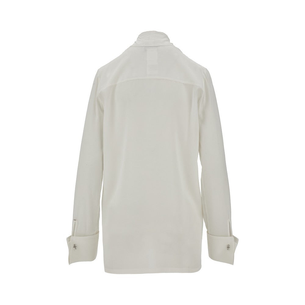 Camicia in seta con fiocco