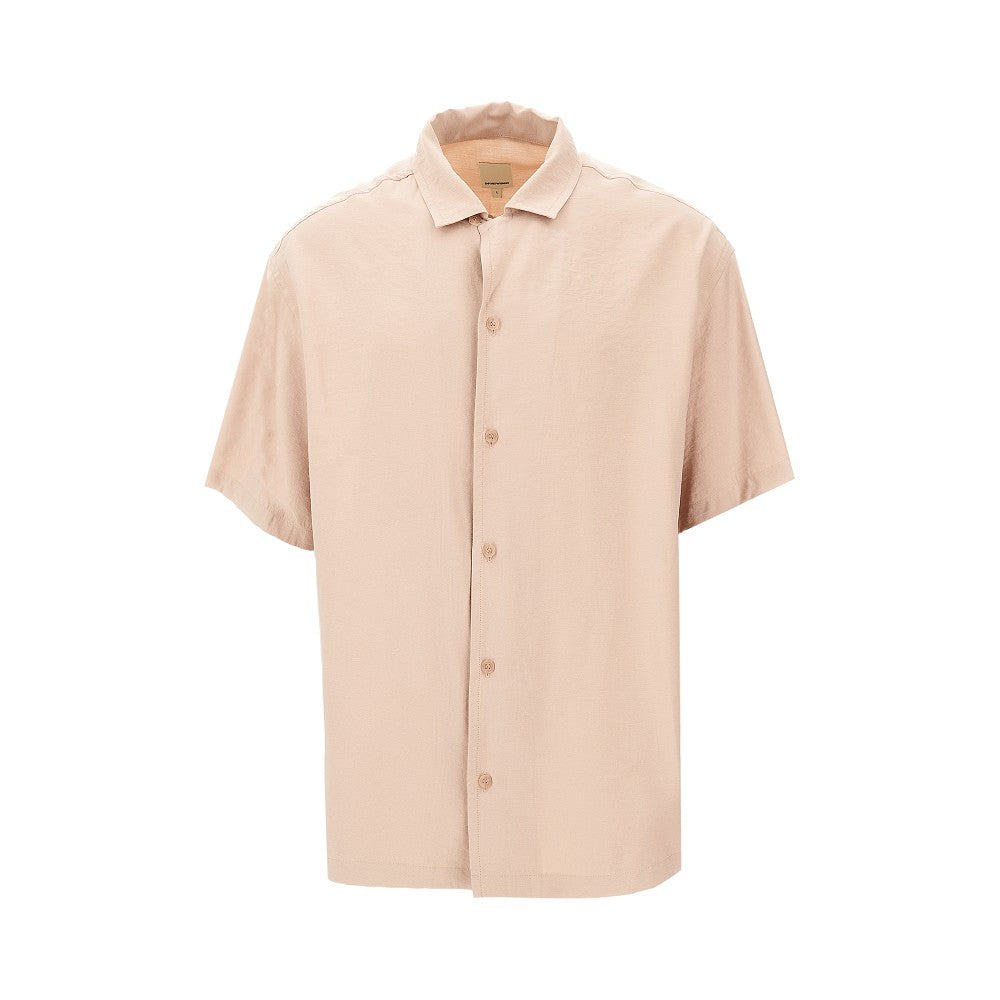 Camicia in misto modal con ricamo Peace