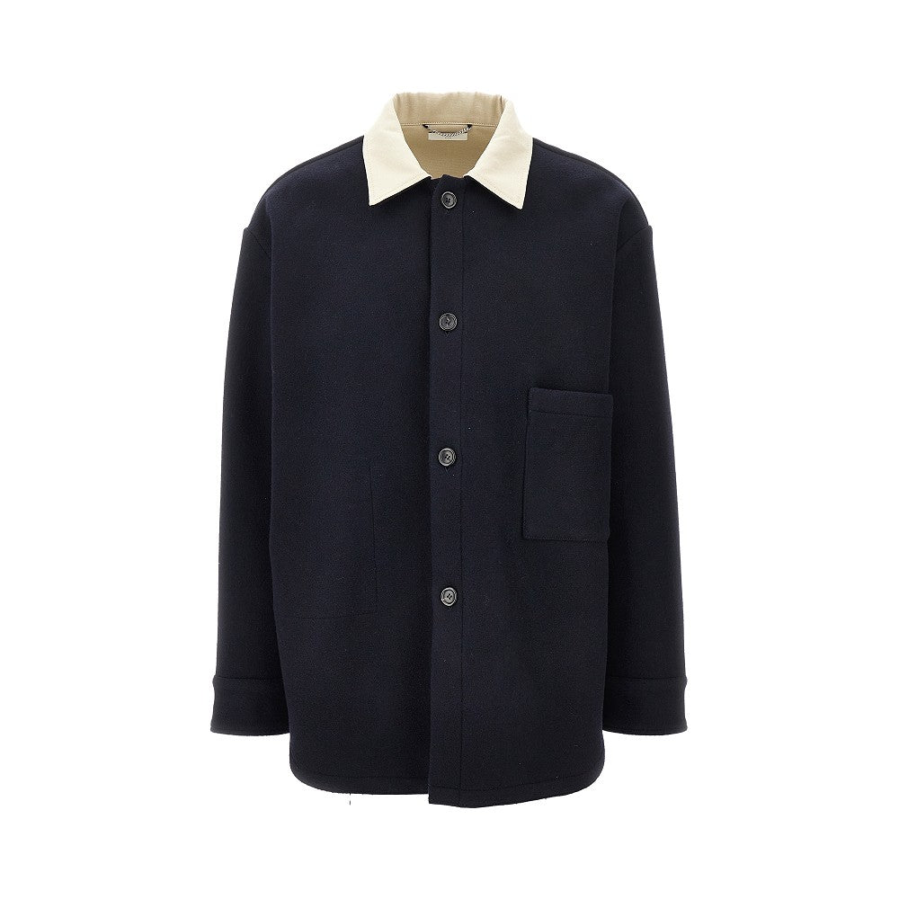 Wool 'Button up' overshirt