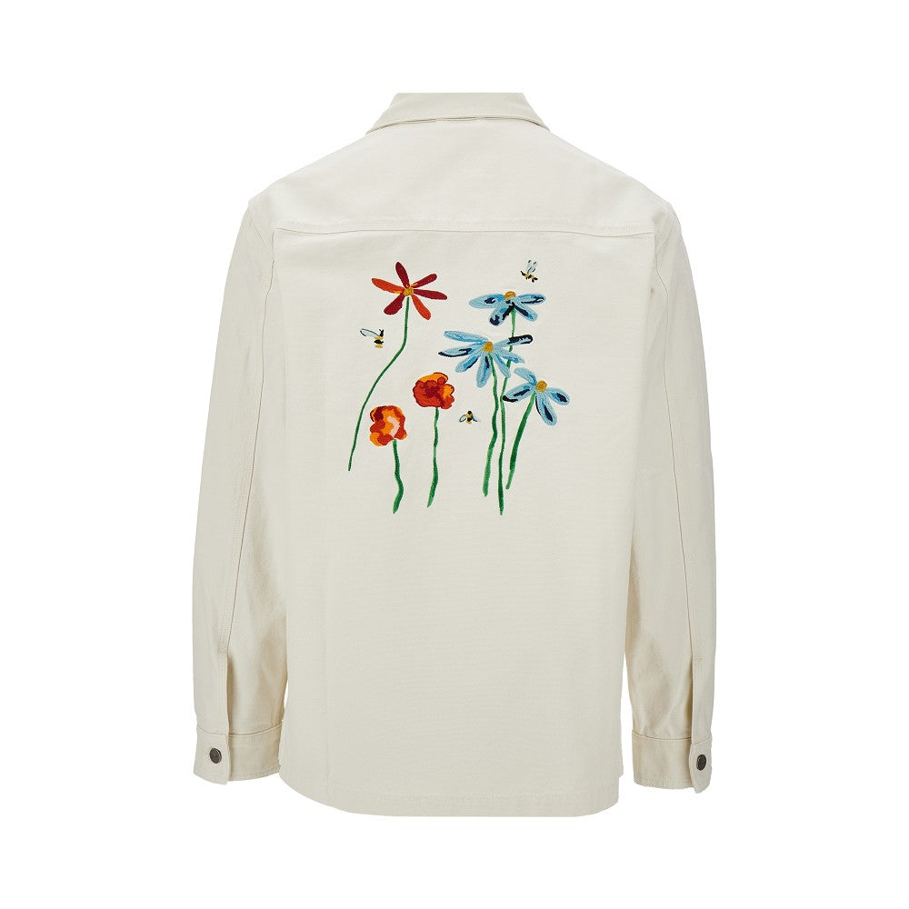 Overshirt in tela ricamata 'Rowan'