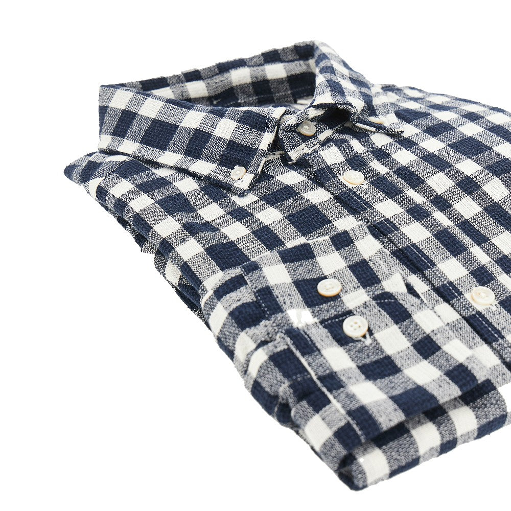 Creek bouclé shirt with Check motif