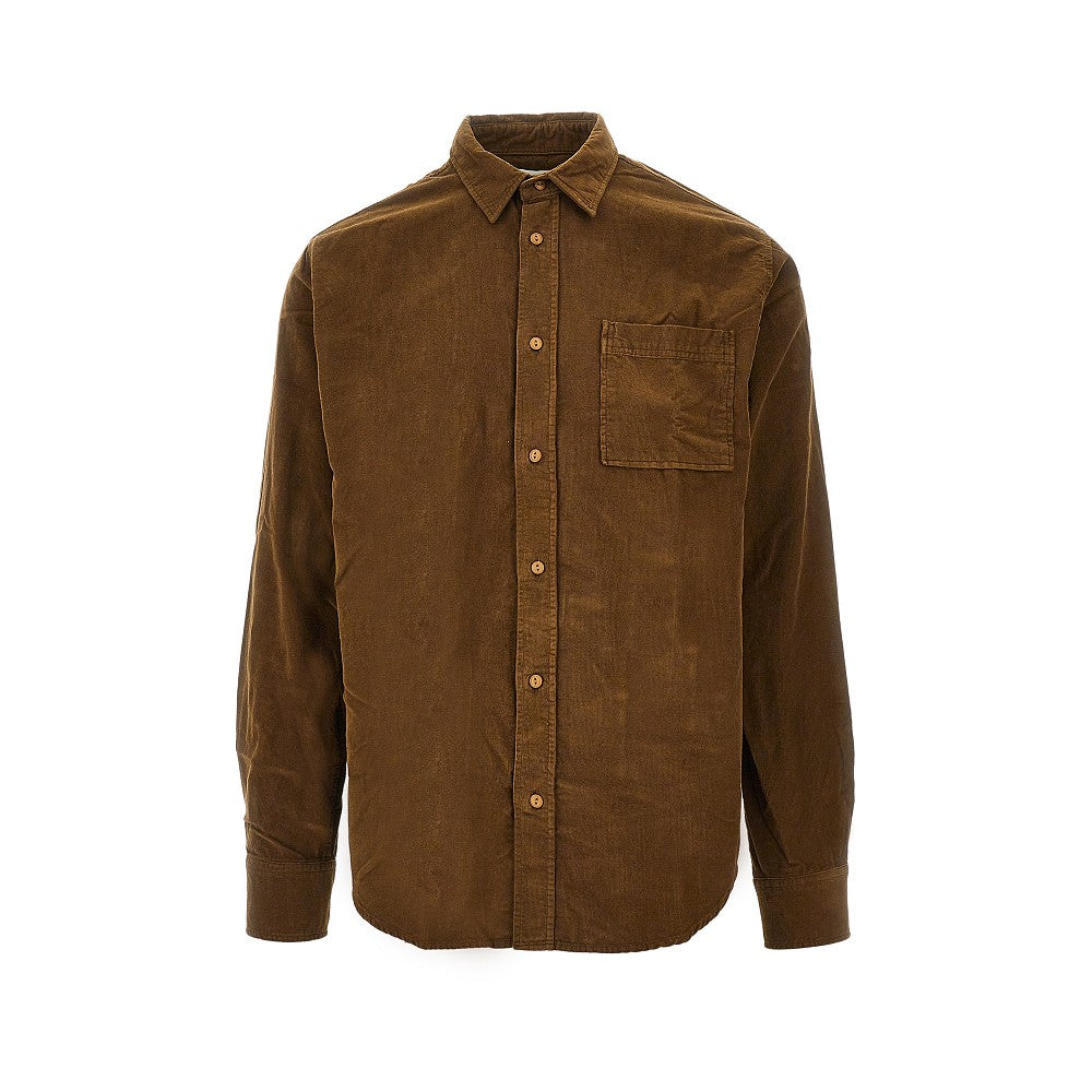 Camicia in velluto a costine 'River'