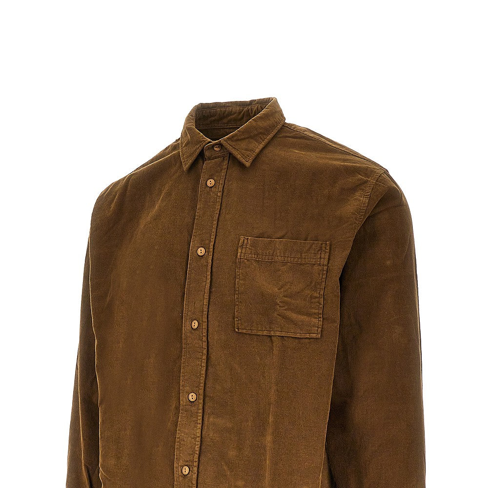 Camicia in velluto a costine 'River'