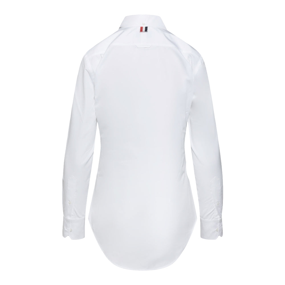 Poplin shirt with tricolour placket