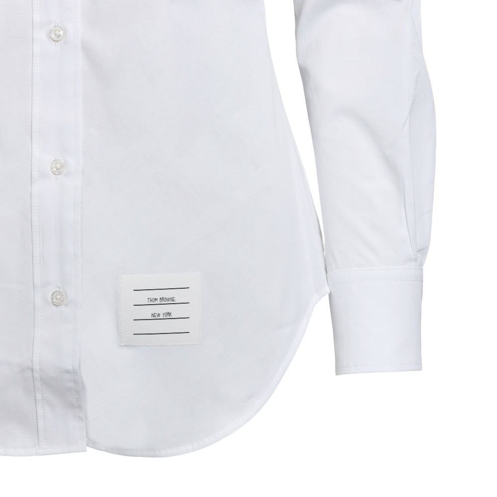 Poplin shirt with tricolour placket