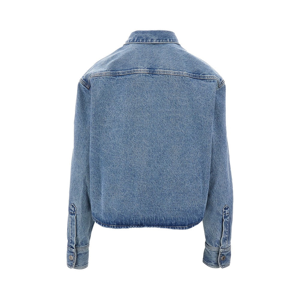 'Ami de Coeur' denim cropped shirt