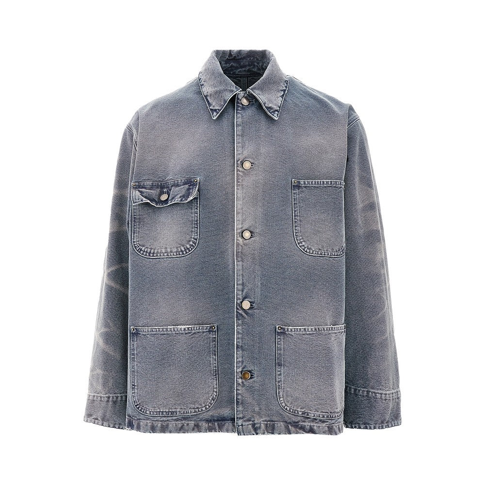 Blouson in denim distressed