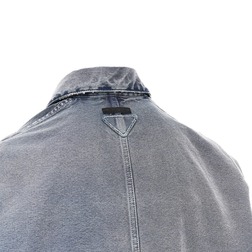 Blouson in denim distressed